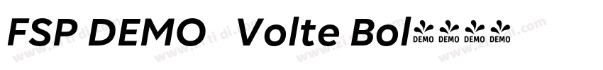 FSP DEMO   Volte Bol字体转换